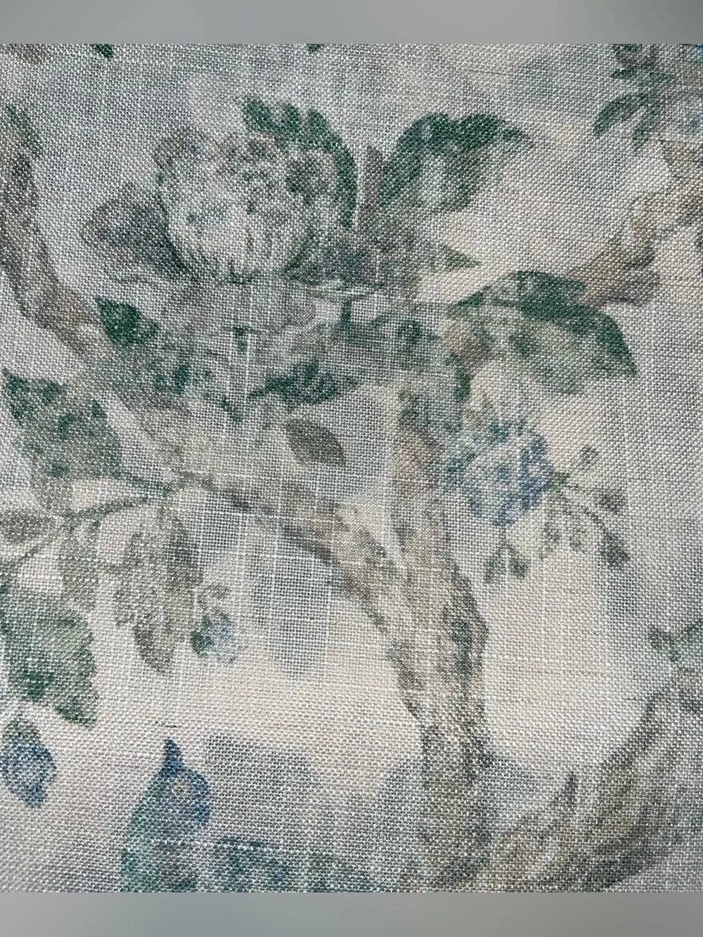 1-NWT CALLISTO HOME LINEN BLEND FLORAL  CURTAINS SET OF 2 PANELS SIZE 38”x 96”